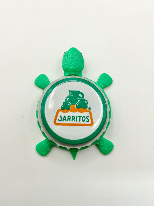 Jarritos (Green Trim) - Bottle Cap Magnet Turtle