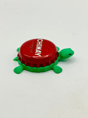 Chimay Trappist Brewery (Red) - Bottle Cap Magnet Turtle Shell Shocked Art