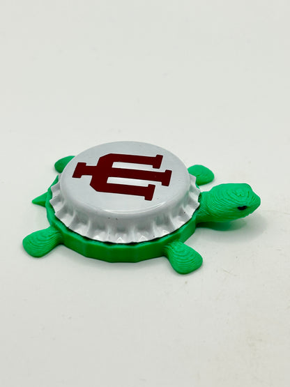 Indiana Hoosiers - Bottle Cap Magnet Turtle Shell Shocked Art