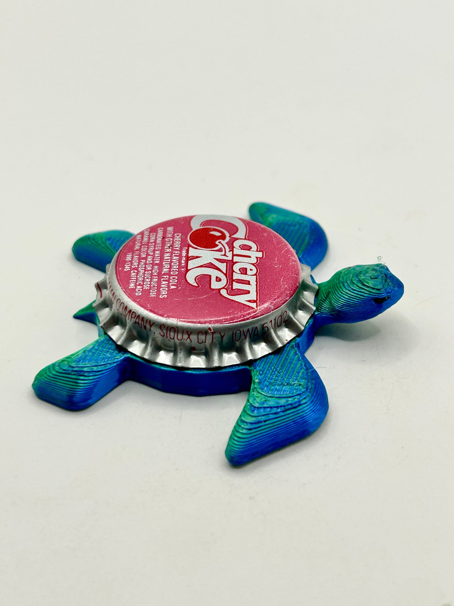 Cherry Coke - Sea Turtle Bottle Cap Magnet Shell Shocked Art