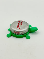 Budweiser Patriotic (All Silver) - Bottle Cap Magnet Turtle Shell Shocked Art