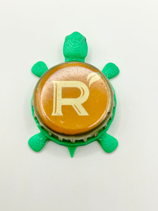 Redd’s Hard Cider (Orange Vintage) - Bottle Cap Magnet Turtle