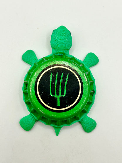 Sonoma Brewing Cider - Bottle Cap Magnet Turtle Shell Shocked Art
