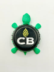 Craft Brewers (CB) - Bottle Cap Magnet Turtle Shell Shocked Art