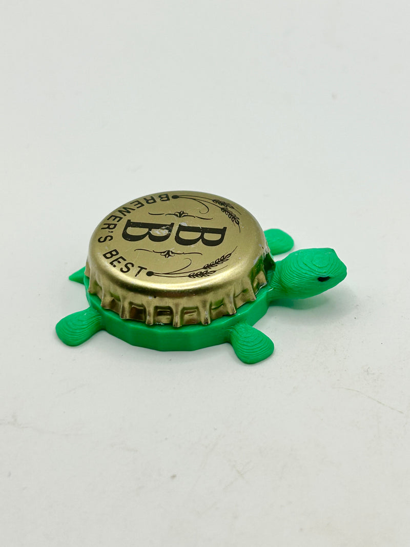 Brewer’s Best - Bottle Cap Magnet Turtle Shell Shocked Art