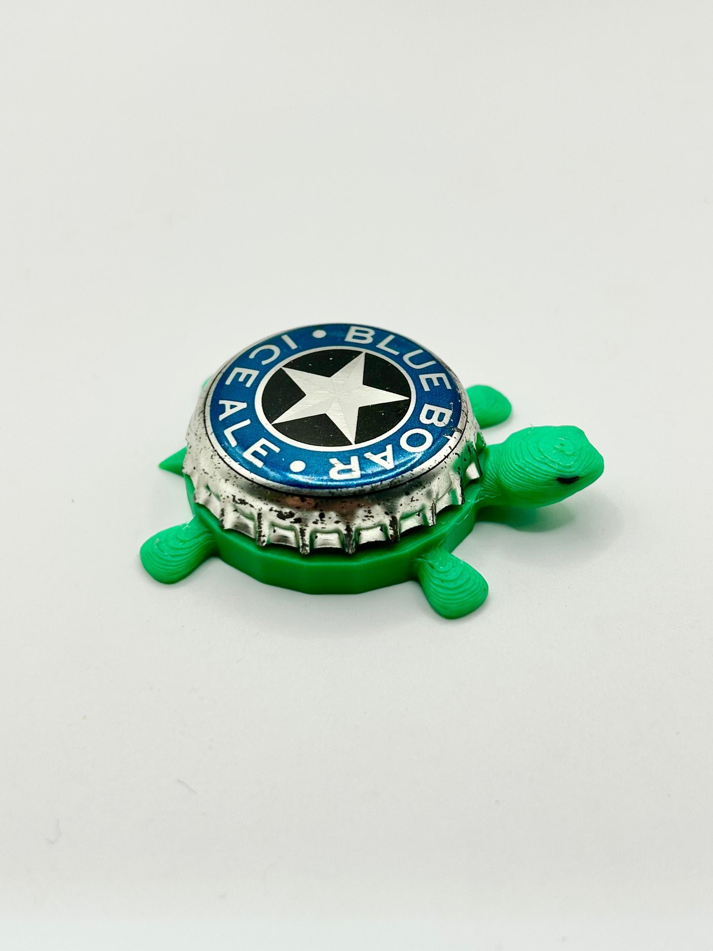 Blue Boar Ice Ale - Bottle Cap Magnet Turtle