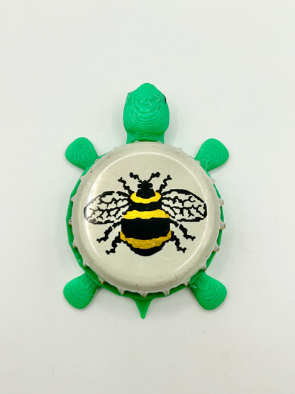 Brakspear Brewing - Bottle Cap Magnet Turtle Shell Shocked Art