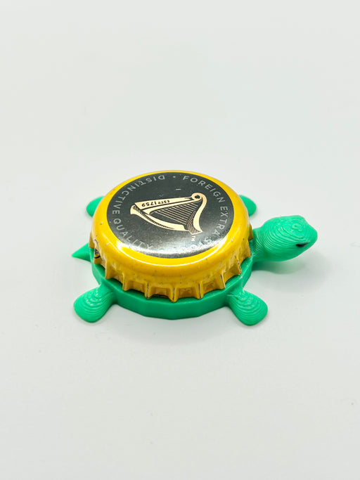 Guinness Extra Stout (International) - Bottle Cap Magnet Turtle Shell Shocked Art