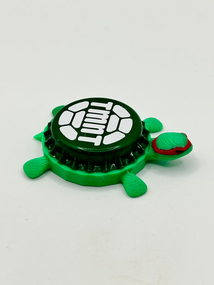 Raphael TMNT - Bottle Cap Magnet Turtle Shell Shocked Art