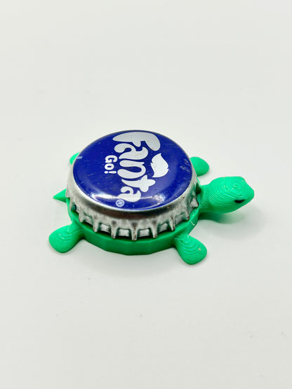 Fanta Go! Soda - Bottle Cap Magnet Turtle Shell Shocked Art