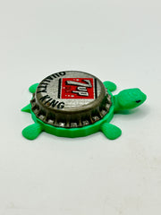 7UP (Vintage Quality King) - Bottle Cap Magnet Turtle Shell Shocked Art