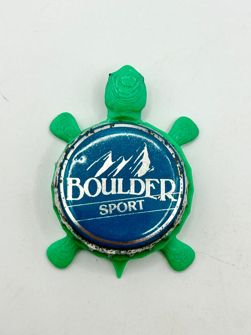 Boulder Beer (Vintage, Sport) - Bottle Cap Magnet Turtle Shell Shocked Art