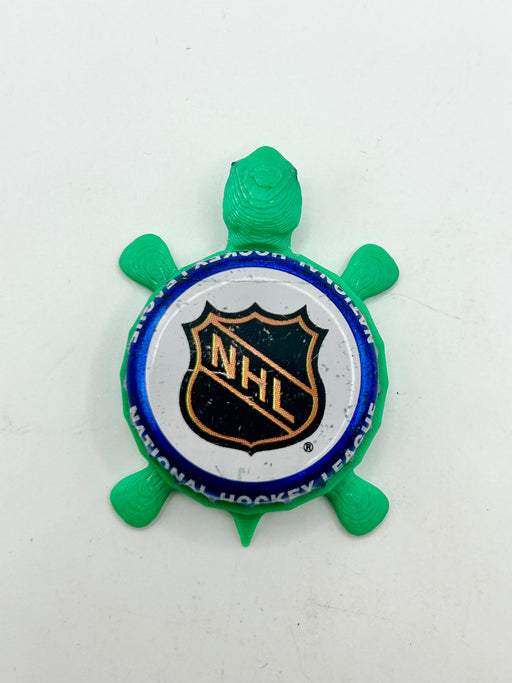 NHL Hockey - Bottle Cap Magnet Turtle Shell Shocked Art