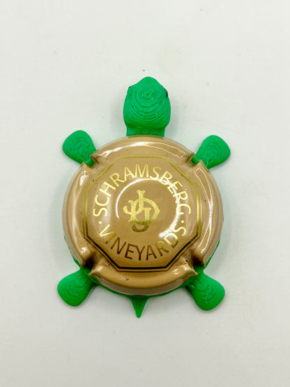 Schramsberg Vineyards (Tan) - Bottle Cap Magnet Turtle