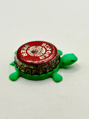 Burger Beer (Vintage) - Bottle Cap Magnet Turtle Shell Shocked Art
