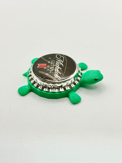 Michelob Ultra Amber - Bottle Cap Magnet Turtle Shell Shocked Art