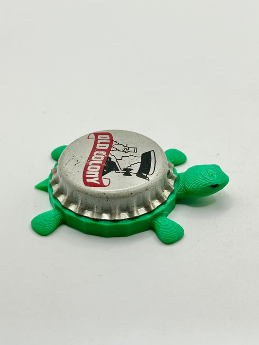 Old Colony Soda (Vintage) - Bottle Cap Magnet Turtle Shell Shocked Art