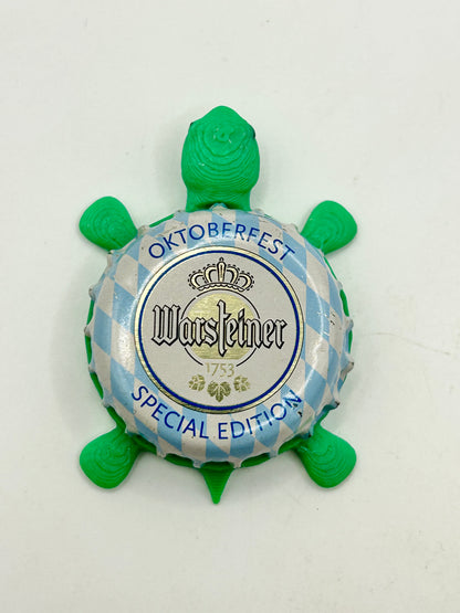 Warsteiner Oktoberfest (Special Edition) - Bottle Cap Magnet Turtle Shell Shocked Art