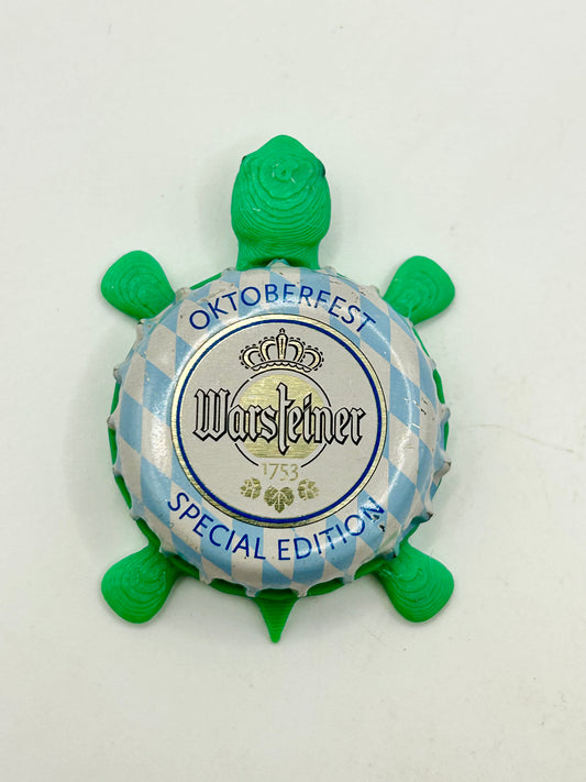 Warsteiner Oktoberfest (Special Edition) - Bottle Cap Magnet Turtle Shell Shocked Art