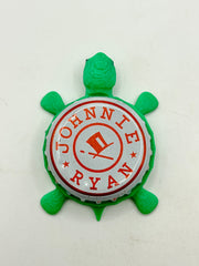 Johnnie Ryan Soda - Bottle Cap Magnet Turtle Shell Shocked Art