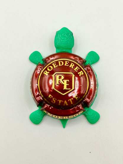 Roederer Estate Champagne - Bottle Cap Magnet Turtle