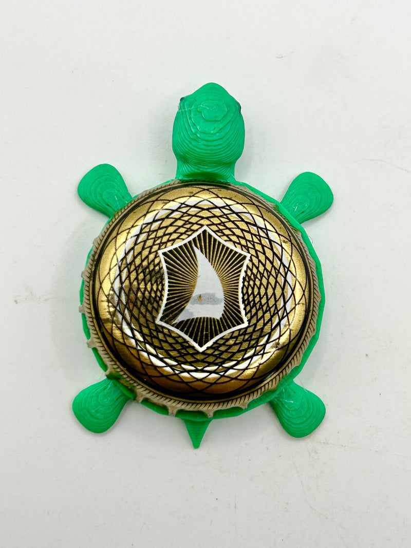 Full Sail Brewing (Gold Mosaic) - Bottle Cap Magnet Turtle Shell Shocked Art