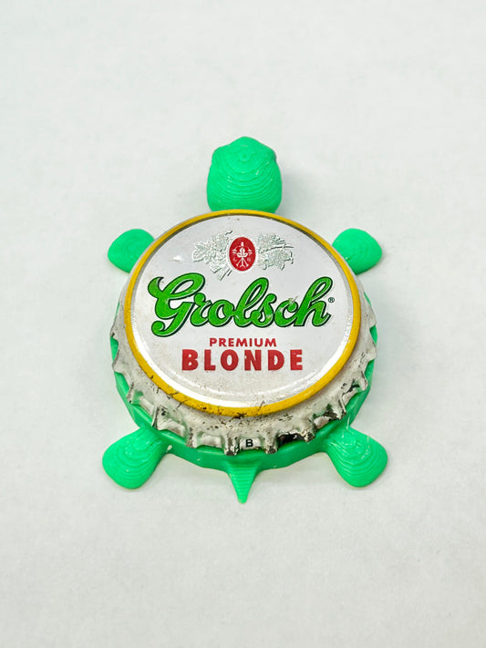 Grolsch Premium Blonde - Bottle Cap Magnet Turtle