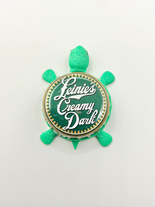 Leinenkugel's Creamy Dark (Vintage) - Bottle Cap Magnet Turtle