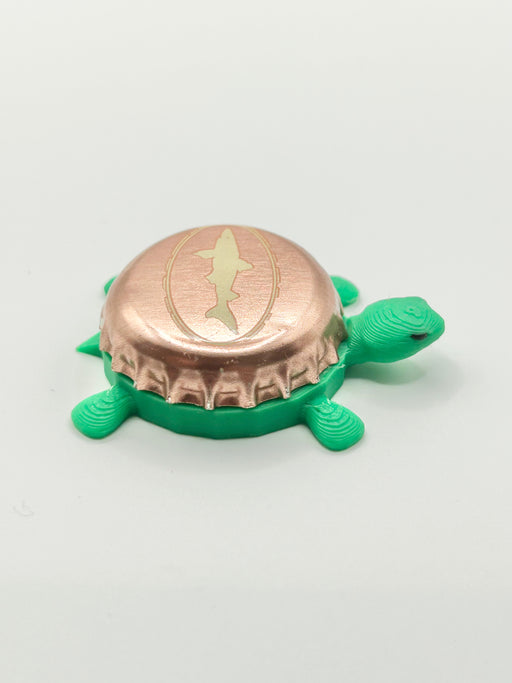 Dogfish - Bottle Cap Magnet Turtle Shell Shocked Art