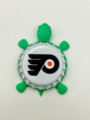 Philadelphia Flyers - Bottle Cap Magnet Turtle Shell Shocked Art
