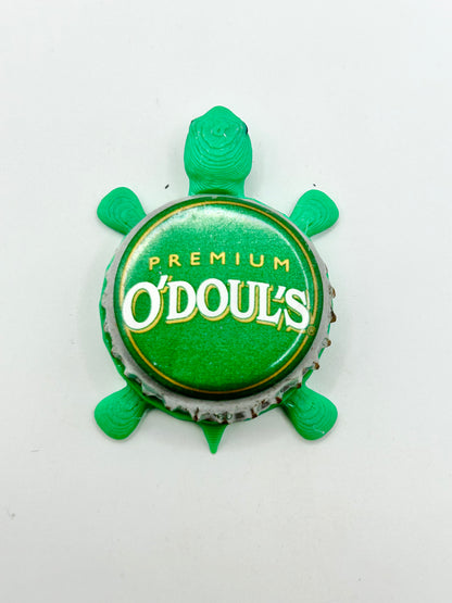 O’Doul’s Premium - Bottle Cap Magnet Turtle Shell Shocked Art