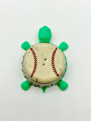 Old Slugger Pale Ale (Cooperstown Brewing) - Bottle Cap Magnet Turtle Shell Shocked Art