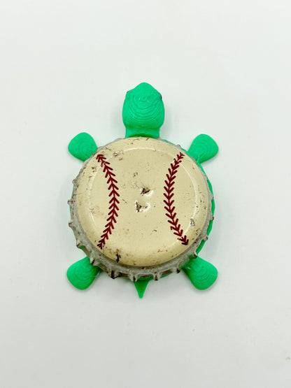 Old Slugger Pale Ale (Cooperstown Brewing) - Bottle Cap Magnet Turtle Shell Shocked Art
