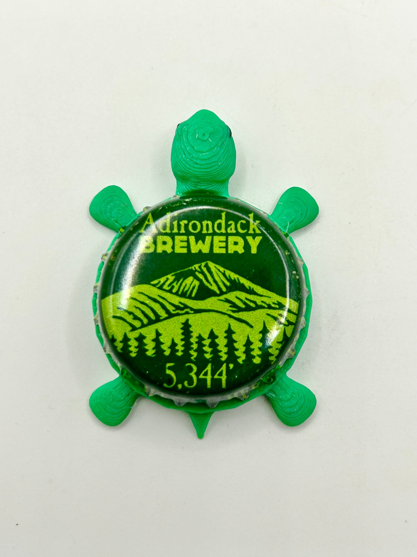 Adirondack Brewery (5,344 ft) - Bottle Cap Magnet Turtle