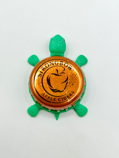 Strongbow Apple Cider (Orange) - Bottle Cap Magnet Turtle Shell Shocked Art