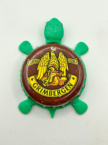 Grimbergen Phoenix (Vintage) - Bottle Cap Magnet Turtle Shell Shocked Art