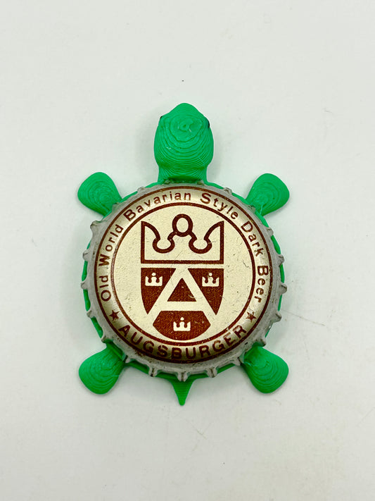 Augsburger - Bottle Cap Magnet Turtle Shell Shocked Art