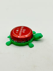 Old Milwaukee Beer (Red, Stars) - Bottle Cap Magnet Turtle Shell Shocked Art