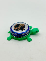 NHL Hockey - Bottle Cap Magnet Turtle Shell Shocked Art