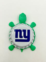 New York Giants - Bottle Cap Magnet Turtle Shell Shocked Art