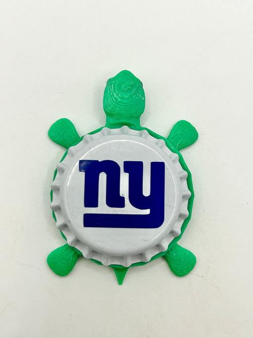 New York Giants - Bottle Cap Magnet Turtle Shell Shocked Art