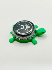 Agua Water (Gray) - Bottle Cap Magnet Turtle Shell Shocked Art
