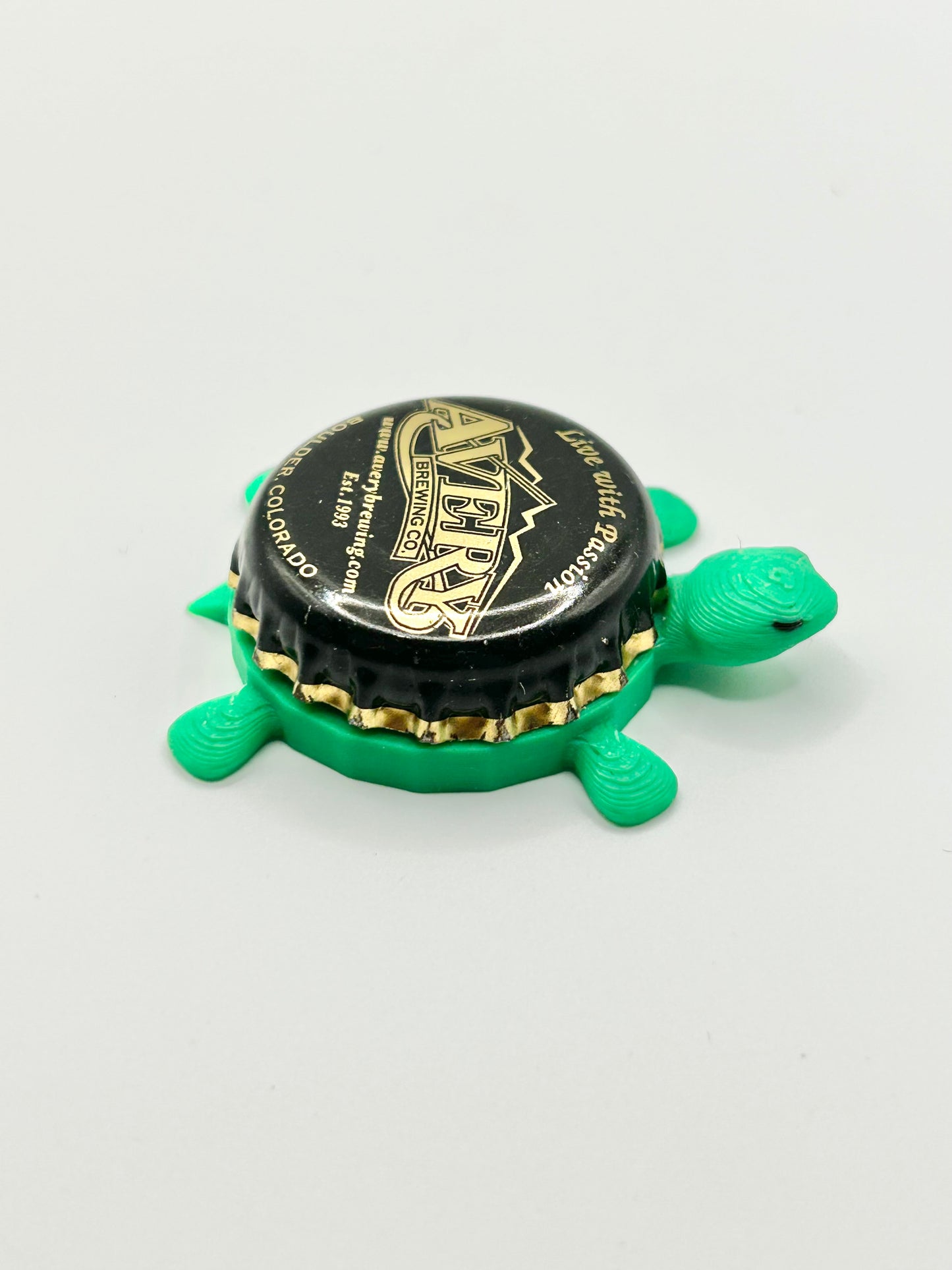 Avery Brewing (Vintage) - Bottle Cap Magnet Turtle