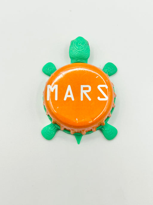 Bell's Mars (Text) - Bottle Cap Magnet Turtle Shell Shocked Art