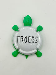Troegs Brewing (White Cork Cage Cap) - Bottle Cap Magnet Turtle Shell Shocked Art