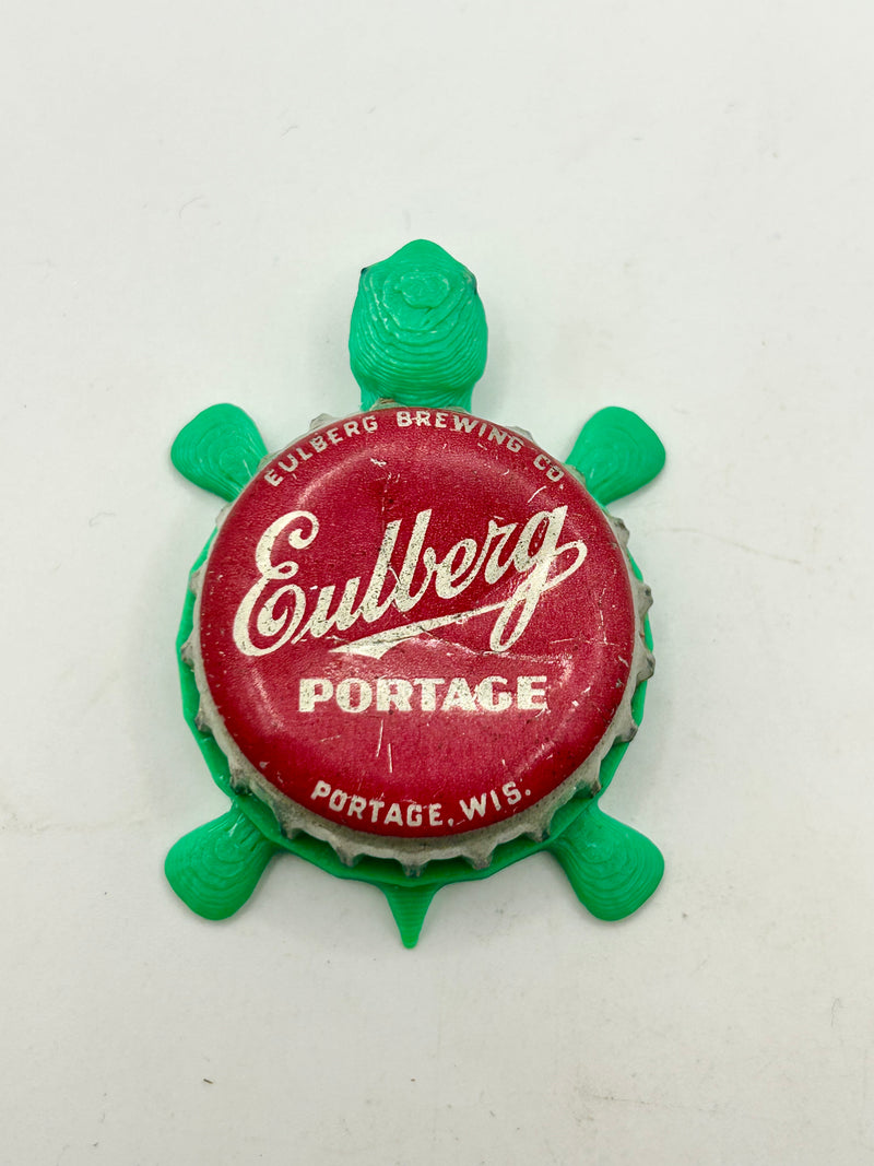 Eulberg Brewing - Bottle Cap Magnet Turtle Shell Shocked Art