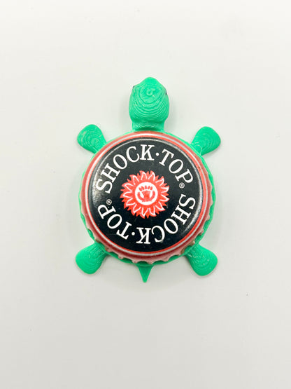 Shock Top Ruby Fresh - Bottle Cap Magnet Turtle Shell Shocked Art