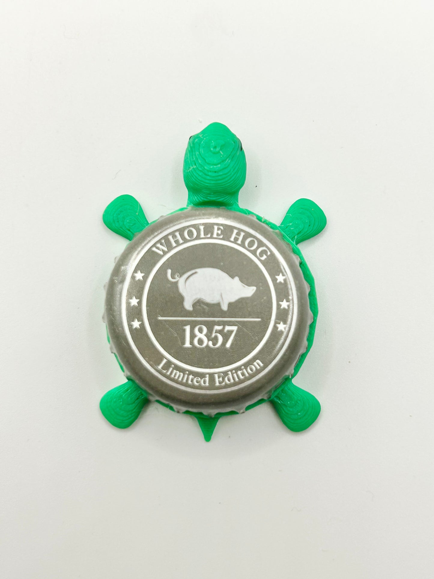 Whole Hog Brewing (Limited Edition) - Bottle Cap Magnet Turtle