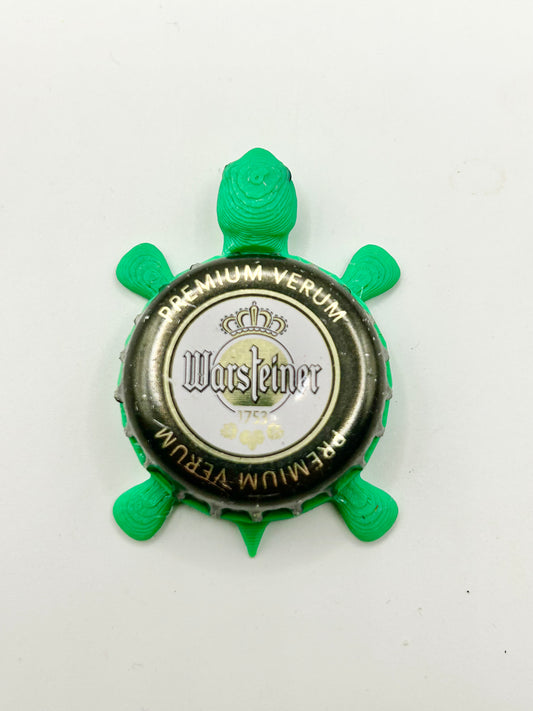 Warsteiner Premium Verum (Dark Border) - Bottle Cap Magnet Turtle
