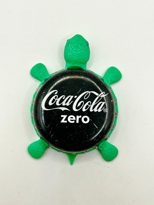 Coca Cola Zero - Bottle Cap Magnet Turtle